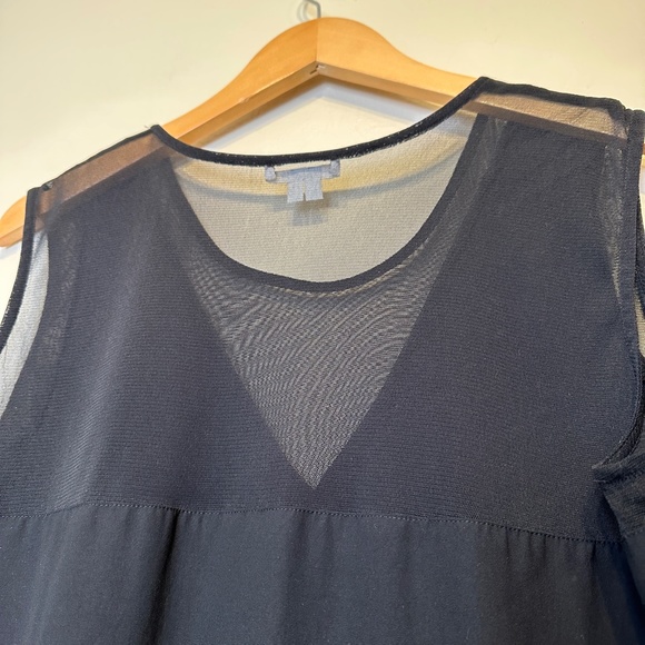 Helmet Lang Designer Mesh Details Lightweight Sleeveless Top Blouse - Picture 8 of 12